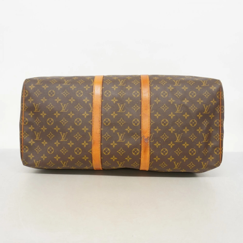 LOUIS VUITTON Authentic Brown Monogram Keepall 55 Boston Bag - Picture 3 of 12